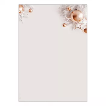 SIGEL DP429 carta da lettere natalizia A4 90 g/m² 100 fogli motivo oro rosa