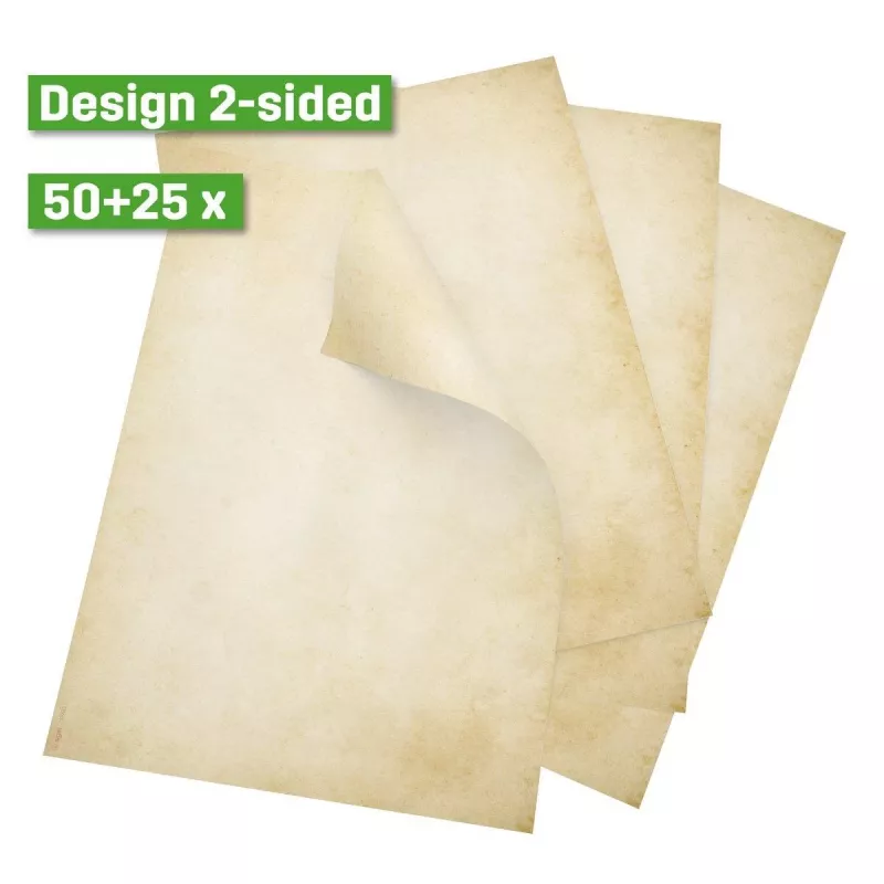 SIGEL DP983 set di carta design vintage DIN A4 90 g/m² beige 75 fogli