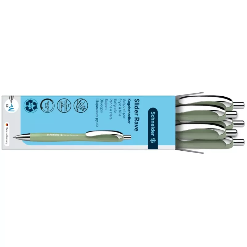 Schneider Slider Rave XB penna a sfera, inchiostro blu, fusto verde 50-132544