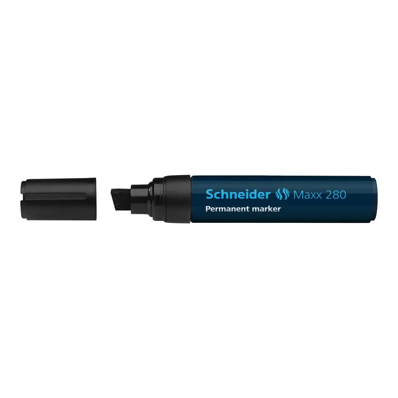 Schneider Maxx 280 Pennarello indelebile punta a scalpello nero 128001