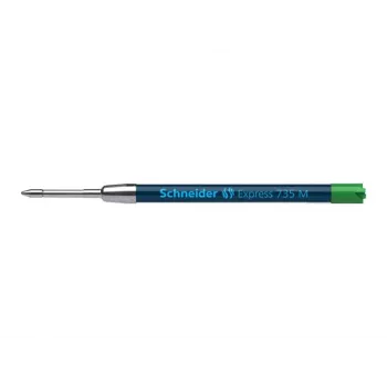 Schneider Express 735 Penna a sfera – inchiostro verde, acciaio inox, medio (G2) 50-7364