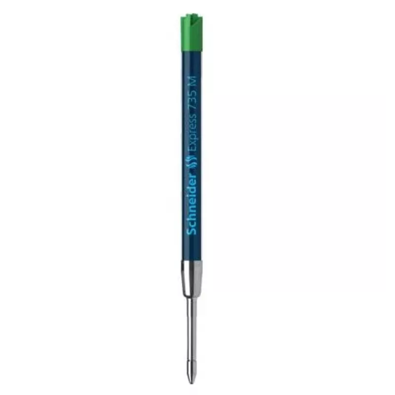 Schneider Express 735 Penna a sfera – inchiostro verde, acciaio inox, medio (G2) 50-7364