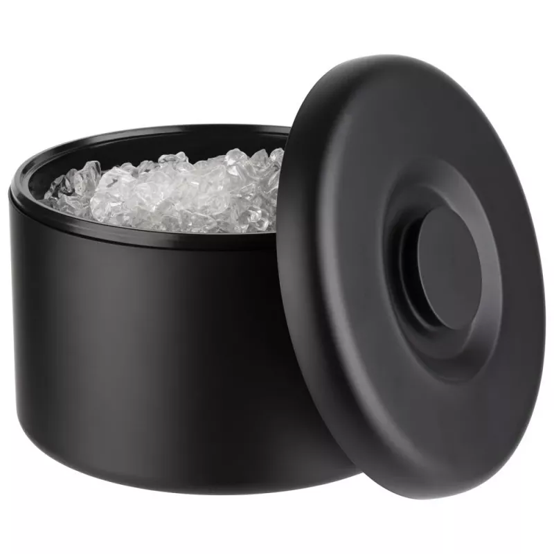 APS ARCTIC borsa termica 6L, corpo in alluminio nero anodizzato, interno in polistirolo 36006