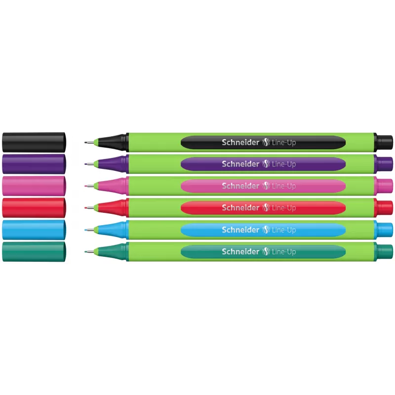 Schneider Line-Up fineliner 0,4 mm colori diversi, confezione da 6 (5+1 gratis) 191086