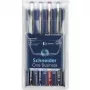 Schneider Edding One Business Stick penna a sfera, nero/blu/verde/rosso, confezione da 4 183094