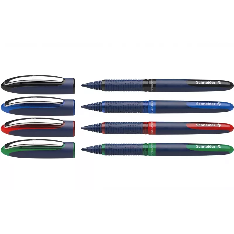 Schneider Edding One Business Stick penna a sfera, nero/blu/verde/rosso, confezione da 4 183094