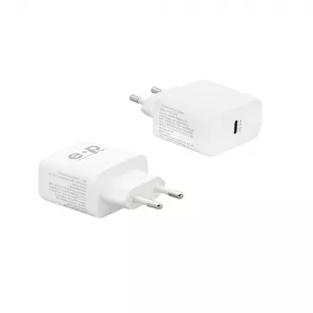 E+P AC221 caricabatterie da parete USB-C GaN 65W Smart IC bianco