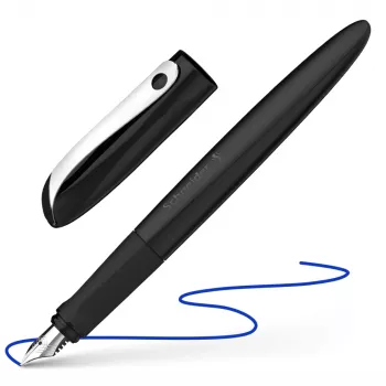 Schneider Wavy penna stilografica nero pennino A per principianti 162131
