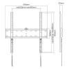 E+P supporto da parete fisso 400x400 nero WHS105 0005625405
