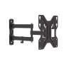 E+P WHS 151 supporto da parete TV completamente orientabile per schermi 23-49 pollici fino a 30 kg, nero