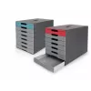 DURABLE IDEALBOX PLUS unità a cassetti DIN A4 con 7 cassetti, grigio/rosso 776303