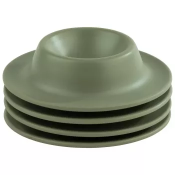 APS EGGY set di 4 portauova, melamina verde, diametro 85 mm, lavabile in lavastoviglie 85295