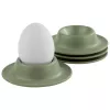 APS EGGY set di 4 portauova, melamina verde, diametro 85 mm, lavabile in lavastoviglie 85295
