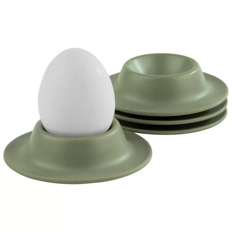 APS EGGY set di 4 portauova, melamina verde, diametro 85 mm, lavabile in lavastoviglie 85295