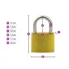 E+P WHZ3 lucchetto per supporti a parete E+P