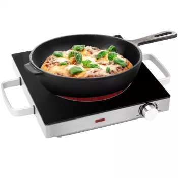 ProfiCook PC-EKP 1210 piastra singola a infrarossi, acciaio inox 501210