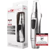Clatronic NE 3595 trimmer per peli del naso e delle orecchie con luce di precisione, testina di taglio in acciaio inox rimovibile (263687)