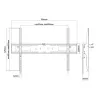 E+P supporto a parete inclinabile per display da 55-100 pollici, nero WHS217 5625517