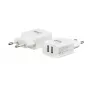 E+P AC102 caricabatterie da parete USB 2 porte 2,4A 12W bianco