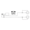 E+P cavo adattatore audio jack 3,5 mm a 2 RCA femmina 0,2 m nero 463450