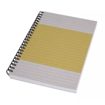SIGEL Quicknote quaderno giallo brillante A5 a righe, giallo/grigio softcover, 160 pagine, SN500
