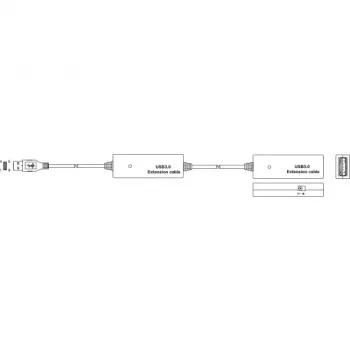 E+P Cavo prolunga USB 3.0 attivo 10 m nero CC380/10 874110