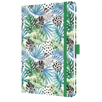 SIGEL Jolie 2027 agenda settimanale A5 Green Jungle Fever softcover con elastico, portapenna, 2 segnalibri 7J355