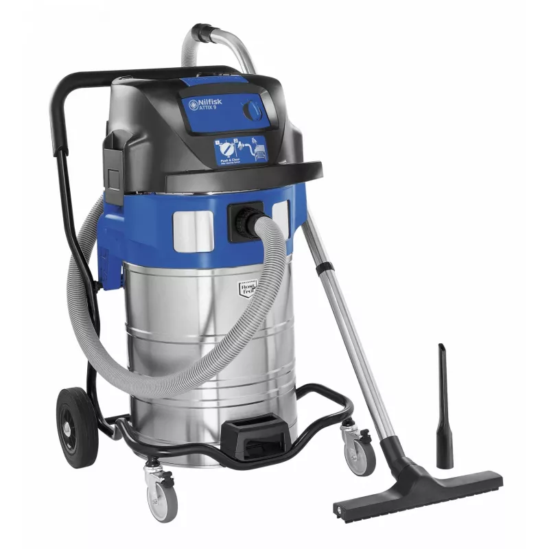 Nilfisk ATTIX 961-01 aspirapolvere a umido e asciutto 70L 3000W blu/argento 302002900