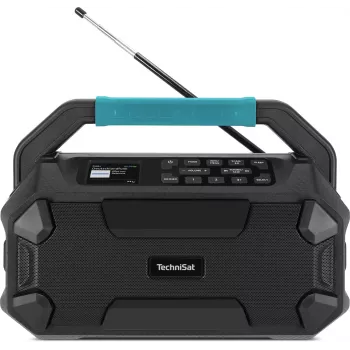 TechniSat VIOLA 231 OD radio da cantiere DAB+ e FM con Bluetooth, protezione dagli schizzi IPX4, nero