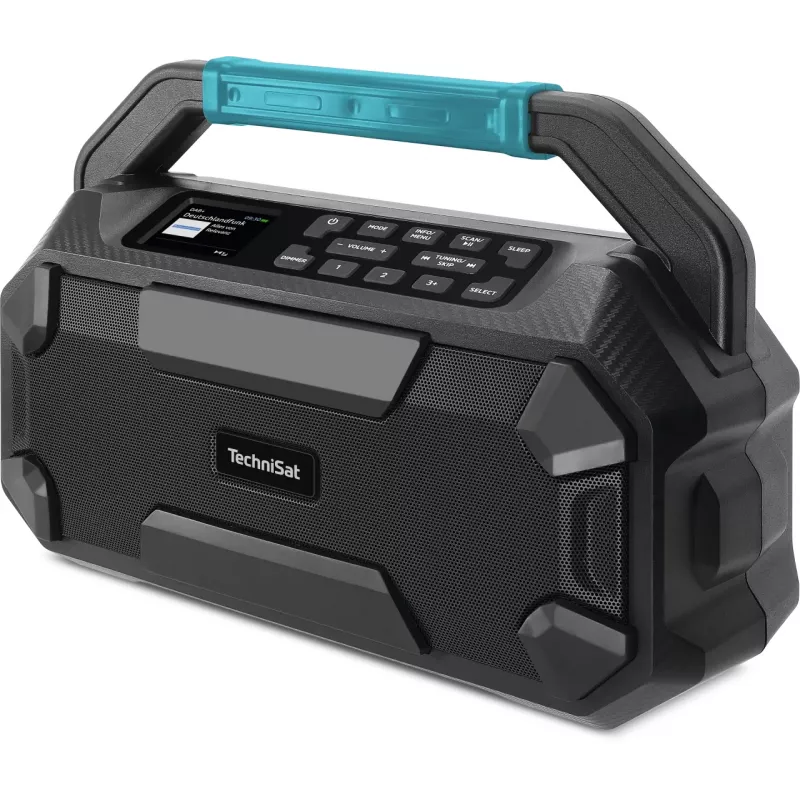 TechniSat VIOLA 231 OD radio da cantiere DAB+ e FM con Bluetooth, protezione dagli schizzi IPX4, nero