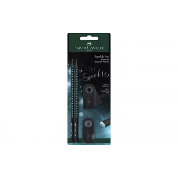 Faber-Castell Midnight Ocean set matite B, nero/blu 118295