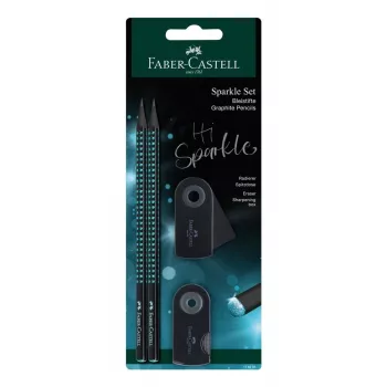 Faber-Castell Midnight Ocean set matite B, nero/blu 118295