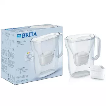 Brita Style caraffa filtrante per acqua, 2,4L, bianco, filtri MAXTRA+ inclusi
