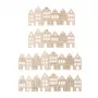 Rayher sagome decorative per bricolage in legno impiallacciato naturale case nordiche, 4 pezzi (46809505)