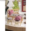 Rayher mini tavolo per elfi con 2 sgabelli, legno naturale, set da 3 pezzi 46819505