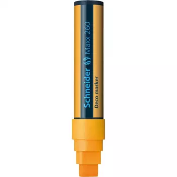 Schneider Maxx 260 Deco pennarello gessetto, 5-15 mm, arancione 126006