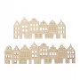 Rayher listello decorativo in legno case nordiche, naturale, 2 pz. (46811505)