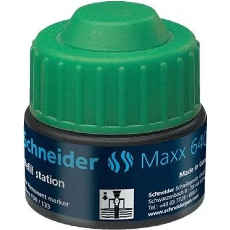 Schneider Maxx 640 inchiostro di ricarica per marker verde 30 ml 164004