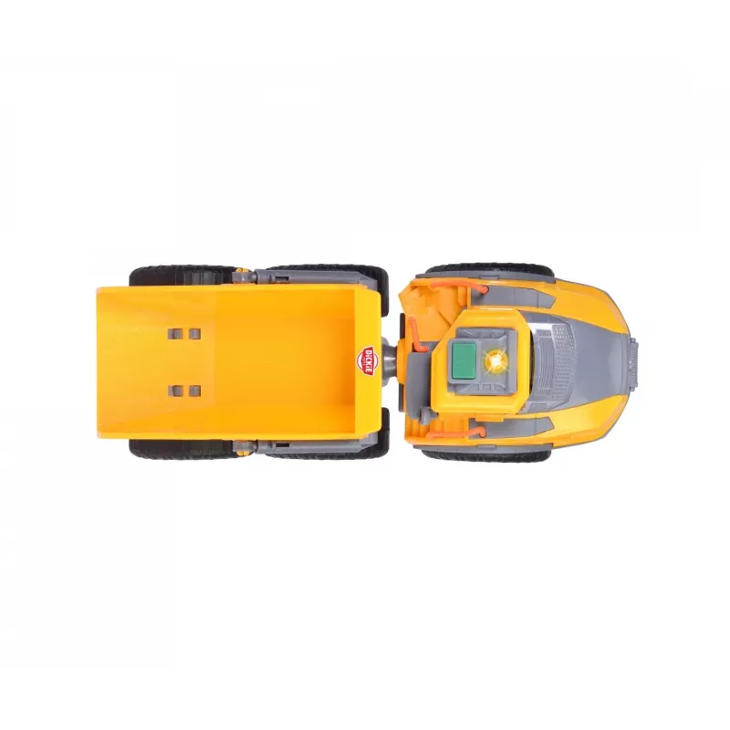 Dickie Toys Volvo A60H dumper articolato 1:24 scala veicolo da cantiere con luce e suono 203723007