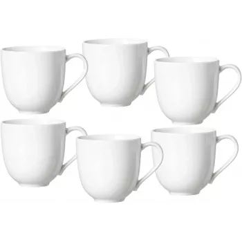 Ritzenhoff & Breker Skagen tazze da caffè in porcellana bianca 440 ml set da 6 317329