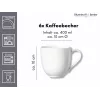Ritzenhoff & Breker Skagen tazze da caffè in porcellana bianca 440 ml set da 6 317329