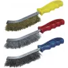 wolfcraft set di 3 spazzole metalliche a mano 2138000