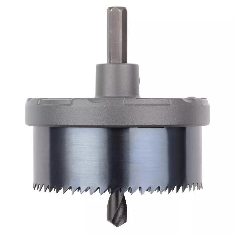 wolfcraft sega a tazza multiuso Ø 25-65 mm, 6 lame, profondità di taglio 23 mm (2165000)