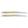 Wolfcraft 2295000 lame per sega a sciabola 230 mm, confezione da 2, HCS, 6 TPI, per legno e plastica