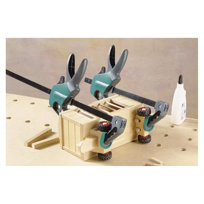 Wolfcraft EHZ Easy 75-500 morsetto a una mano 3023000, apertura 500 mm, sbraccio 75 mm