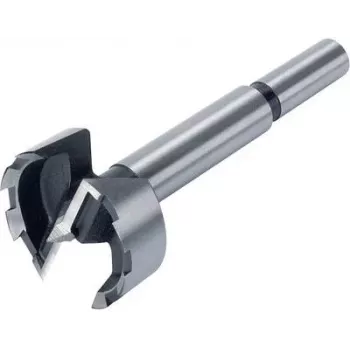 Wolfcraft 1002000 set punte Forstner, 5 pezzi, 15–35 mm, acciaio al carbonio, tagliente dentato, in valigetta in plastica