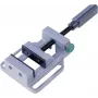 Wolfcraft morsa con base girevole 100 mm larghezza ganasce, 100 mm apertura, ghisa grigia, blu/grigio, 3410000