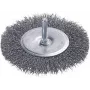 Wolfcraft spazzola circolare in filo d'acciaio annodato da 75 mm con gambo da 6,3 mm 2100000
