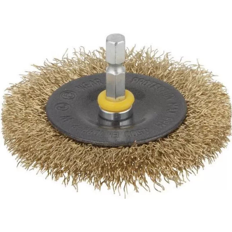 Wolfcraft spazzola a disco con gambo da 1/4