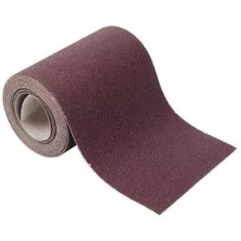 Wolfcraft 1741000 rotolo di carta abrasiva in velcro, grana P120, 4 m x 115 mm, ossido di alluminio, per legno, vernice, pittura, stucco, plastica, metalli leggeri